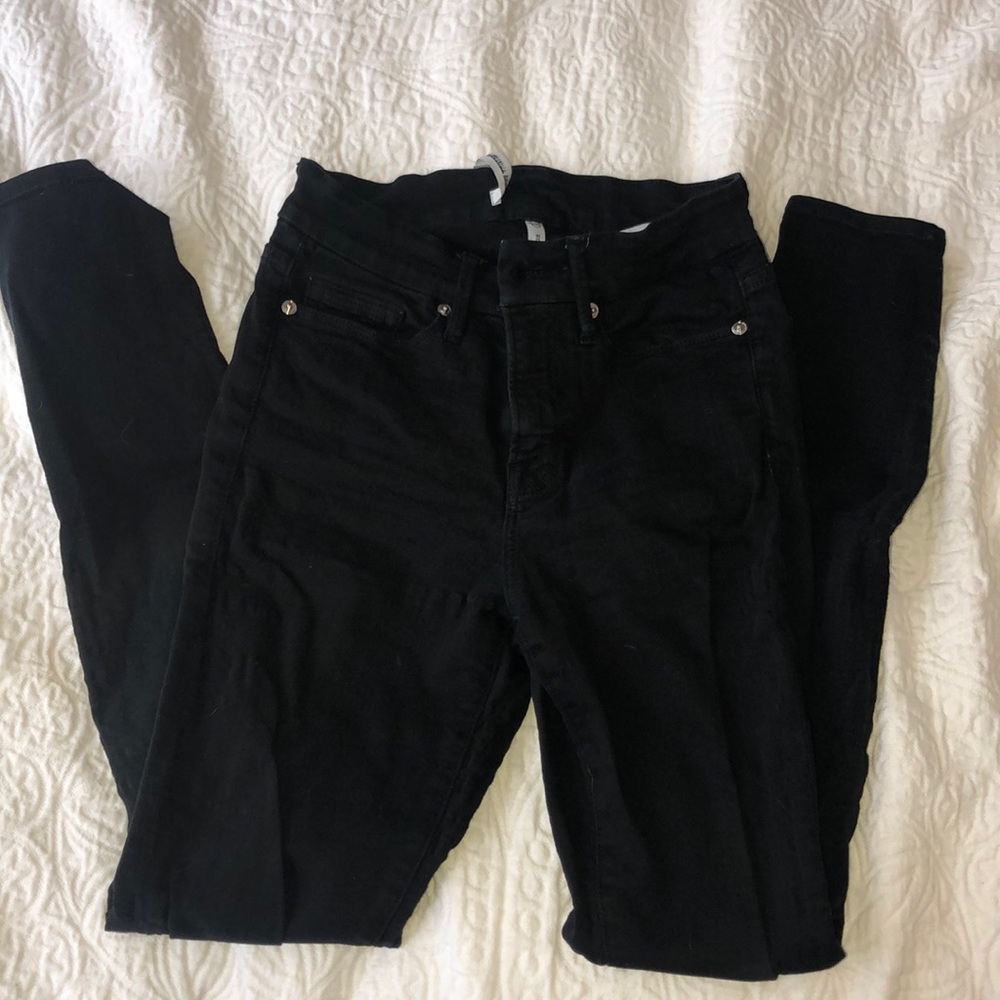 Black good leg Good American Jeans